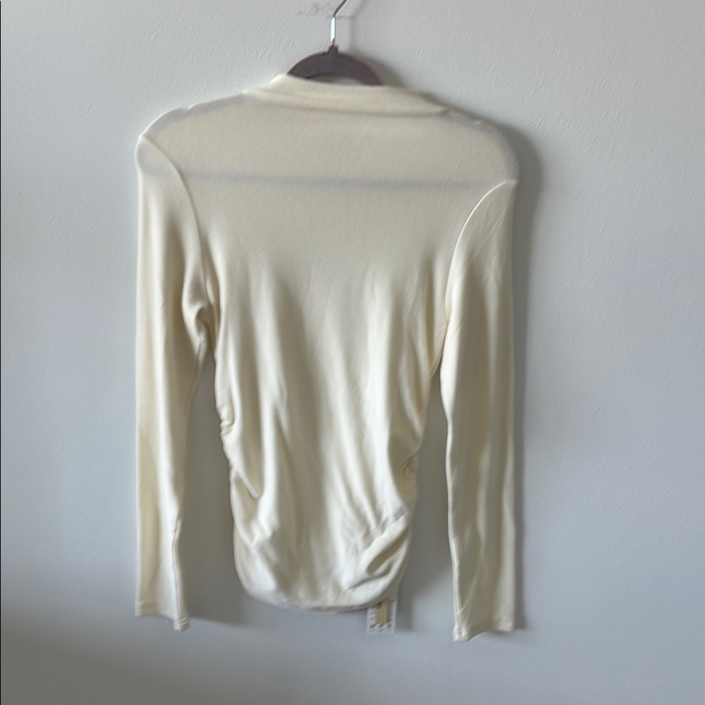 Cream Women's Mock Turtleneck Sweater